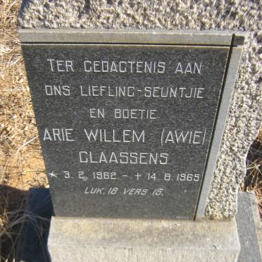 CLAASSENS Arie Willem 1962-1965