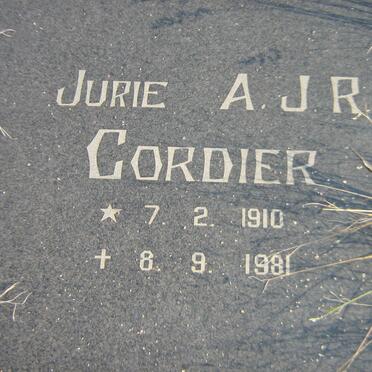 CORDIER A.J.R. 1910-1981