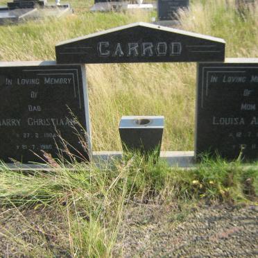 CARROD Harry Christiaan 1904-1980 &amp; Louisa Aletta 1905-1990