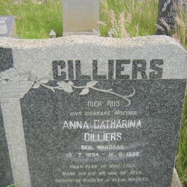 CILLIERS Anna Catharina nee WANDRAG 1894-1955
