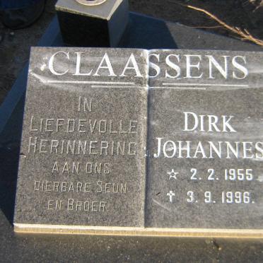 CLAASSENS Dirk Johannes 1955-1996