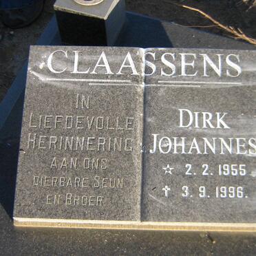 CLAASSENS Dirk Johannes 1955-1996