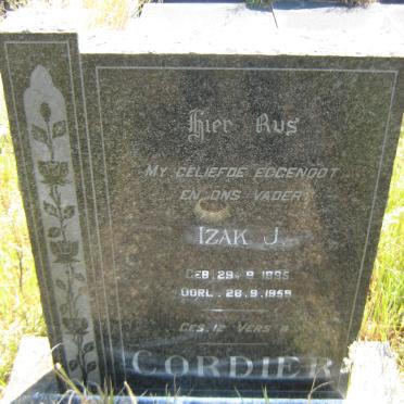 CORDIER Izak J. 1895-1959