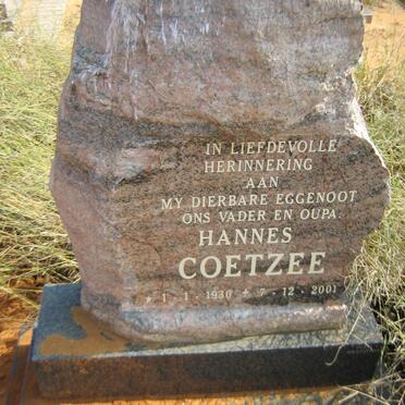 COETZEE Hannes 1930-2001
