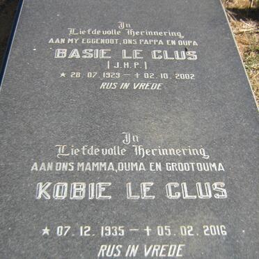CLUS J.H.P., le 1929-2002 &amp; Kobie 1935-2016