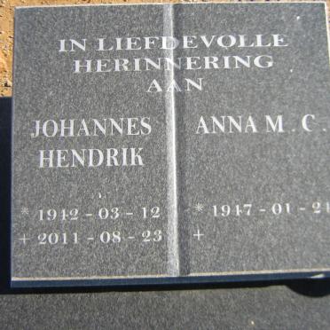 CLAASSENS Johannes Hendrik 1942-2011 &amp; Anna M.C. 1947- :: CLAASSENS Johanna Magrietha 1965-2009