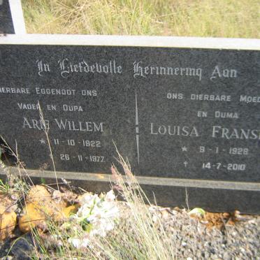 CLAASSENS Arie Willem 1922-1977 &amp; Louisa Fransina 1928-2010