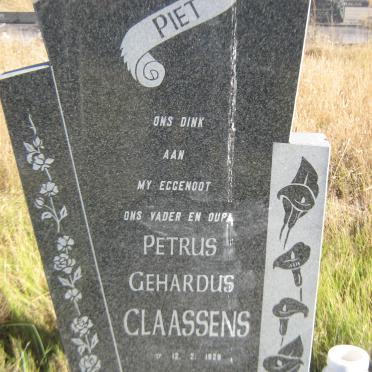 CLAASSENS Petrus Gerhardus 1929-2005