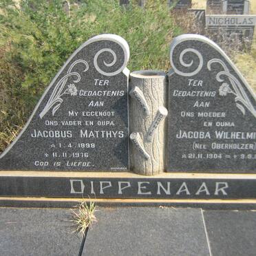 DIPPENAAR Jacobus Matthys 1898-1976 &amp; Jacoba Wilhelmina OBERHOLZER 1904-1995