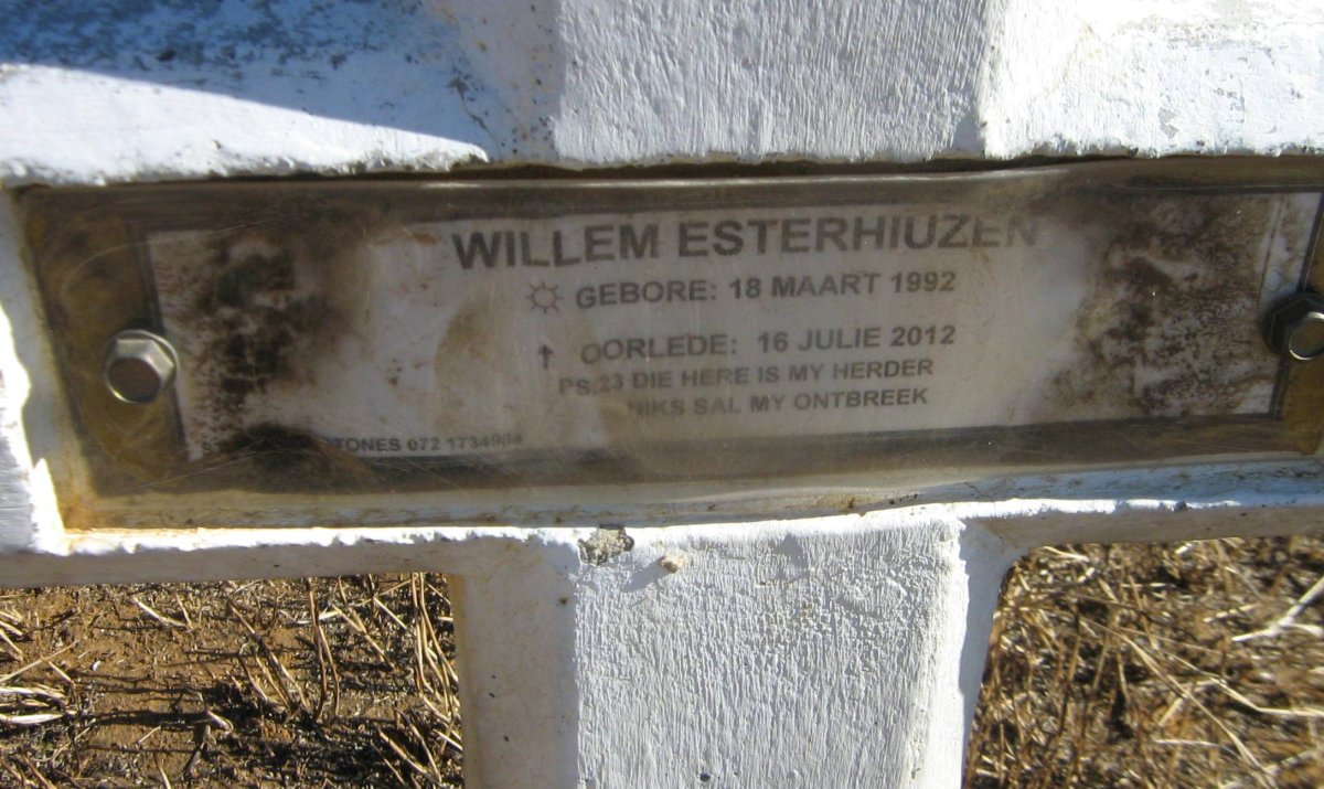 ESTERHUIZEN Willem 1992-2012