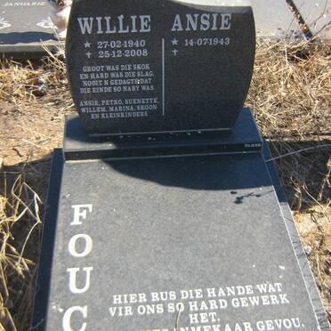 FOUCHE Willie 1940-2008 &amp; Ansie 1943-