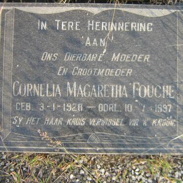 FOUCHE Cornelia Magaretha 1920-1997