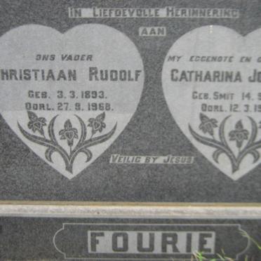 FOURIE Christiaan Rudolf 1893-1968 &amp; Catharina Johanna SMIT 1913-1964