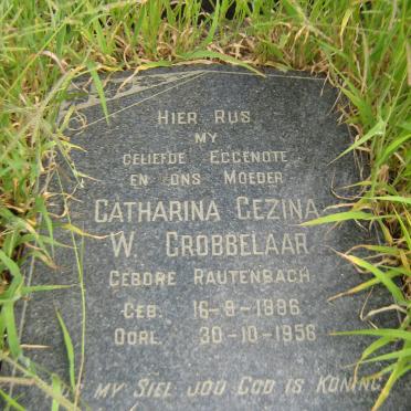 GROBBELAAR Catharina Gezina W. nee RAUTENBACH 1886-1956