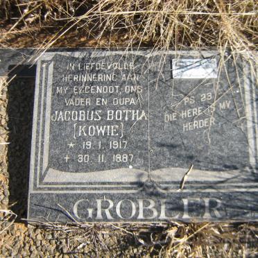 GROBLER Jacobus Botha 1917-1987 &amp; Anna Hendrina Aletta 1922-2014