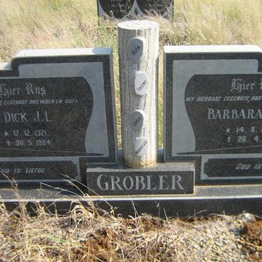GROBLER Dick J.L. 1921-1984 &amp; Barbara J.C. 1928-1979