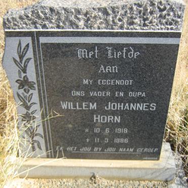 HORN Willem Johannes 1918-1986