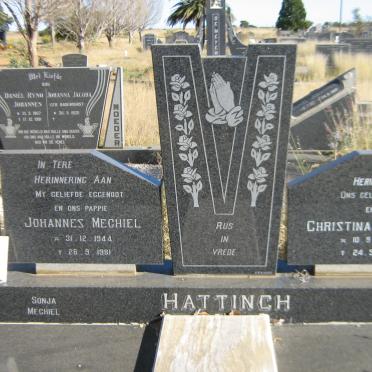 HATTINGH Johannes Mechiel 1944-1981 &amp; Christina Gesina 1950-1997 :: HATTINGH Marthinus Petrus 1970-2013