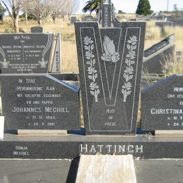 HATTINGH Johannes Mechiel 1944-1981 &amp; Christina Gesina 1950-1997 :: HATTINGH Marthinus Petrus 1970-2013
