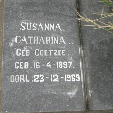 HOLTZHAUZEN Cornelis Jacobus 1990-1964 &amp; Susanna Catharina COETZEE 1897-1969