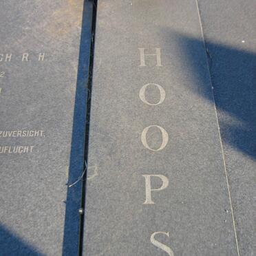 HOOPS Eitel Friedrich R.H. 1912-1989 &amp; Helga Ingeborg 1920-1990