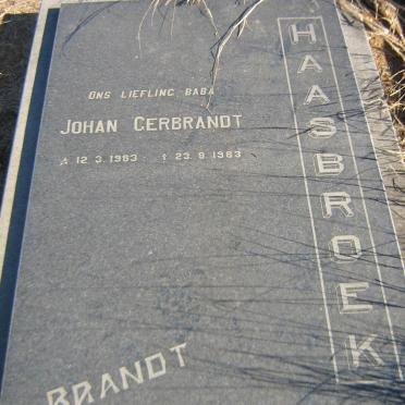 HAASBROEK Johan Gerbrandt 1983-1983