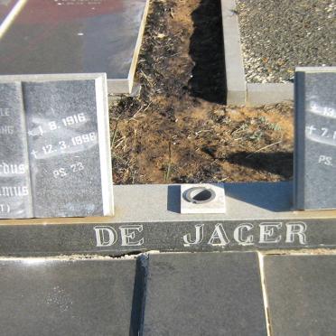 JAGER Gerhardus Wilhelmus, de 1916-1996 &amp; Thoda Ann 1931-2015
