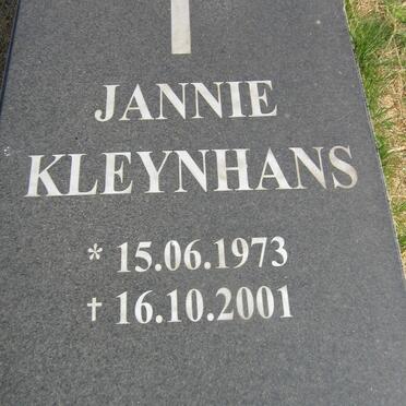 KLEYNHANS Jannie 1973-2001