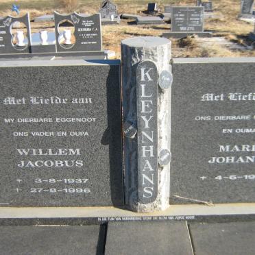 KLEYNHANS Willem Jacobus 1937-1996 &amp; Maria Johanna 1937-