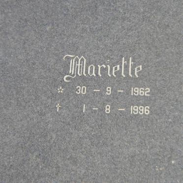 KOTZE Joof 1954-1996 &amp; Mariette 1962-1996