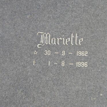 KOTZE Joof 1954-1996 &amp; Mariette 1962-1996