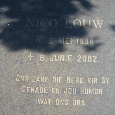 LOUW Nico 1938-2002