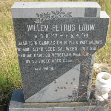 LOUW Willem Petrus 1947-1978