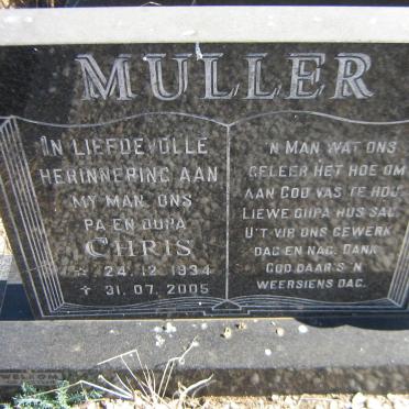 MULLER Chris 1934-2005