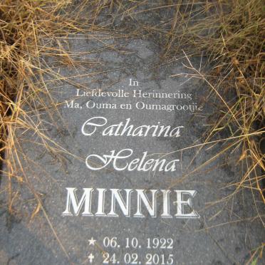 MINNIE Catharina Helena 1922-2015