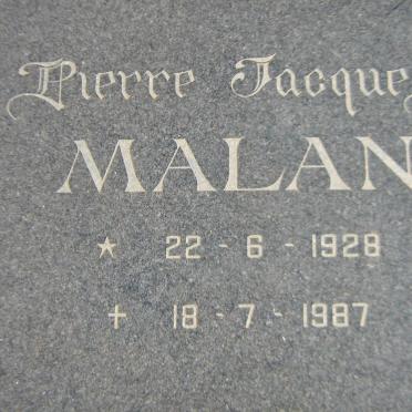 MALAN Pierre Jacques 1928-1987