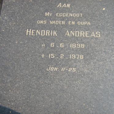 MENTZ Hendrik Andreas 1898-1978