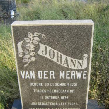 MERWE Johann, van der 1951-1974