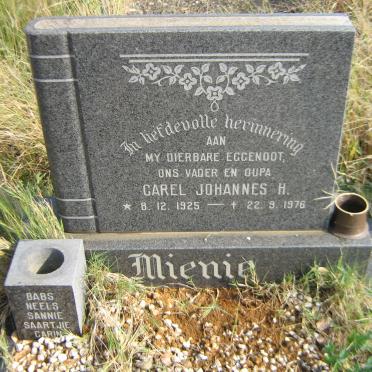 MIENIE Carel Johannes H. 1925-1976