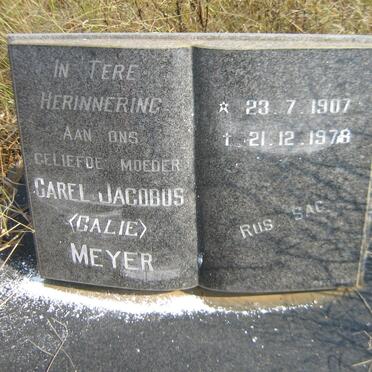 MEYER Carel Jacobus 1907-1978