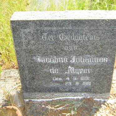 MEYER Jacobus Johannes, de 1891-1961