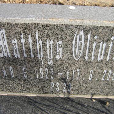 OLIVIER Matthys 1923-2000