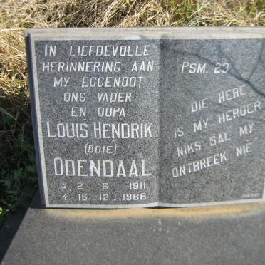 ODENDAAL Louis Hendrik 1911-1986