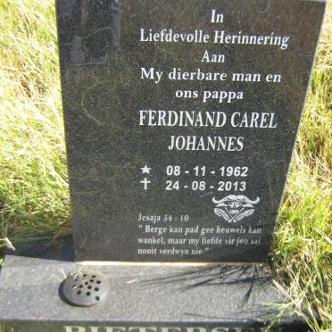 PIETERSEN Ferdinand Carel Johannes 1962-2013