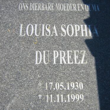 PREEZ Louisa Sophia, du 1930-1999