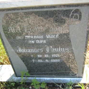 PLESSIS Johannes Paulus, du 1921-1988 &amp; Helena Catharina VILJOEN 1931-1960