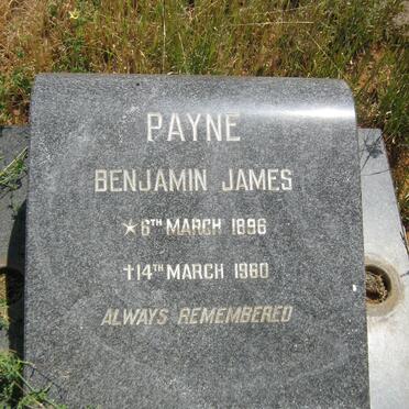 PAYNE Benjamin James 1896-1960
