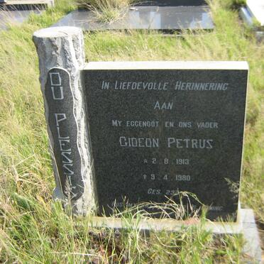 PLESSIS Gideon Petrus, du 1913-1980