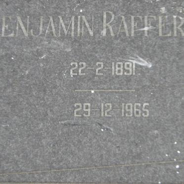 RAFFERTY Benjamin 1891-1965