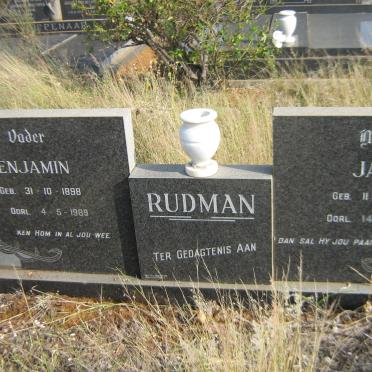 RUDMAN Benjamin 1898-1989 &amp; Jane D. 1900-1990
